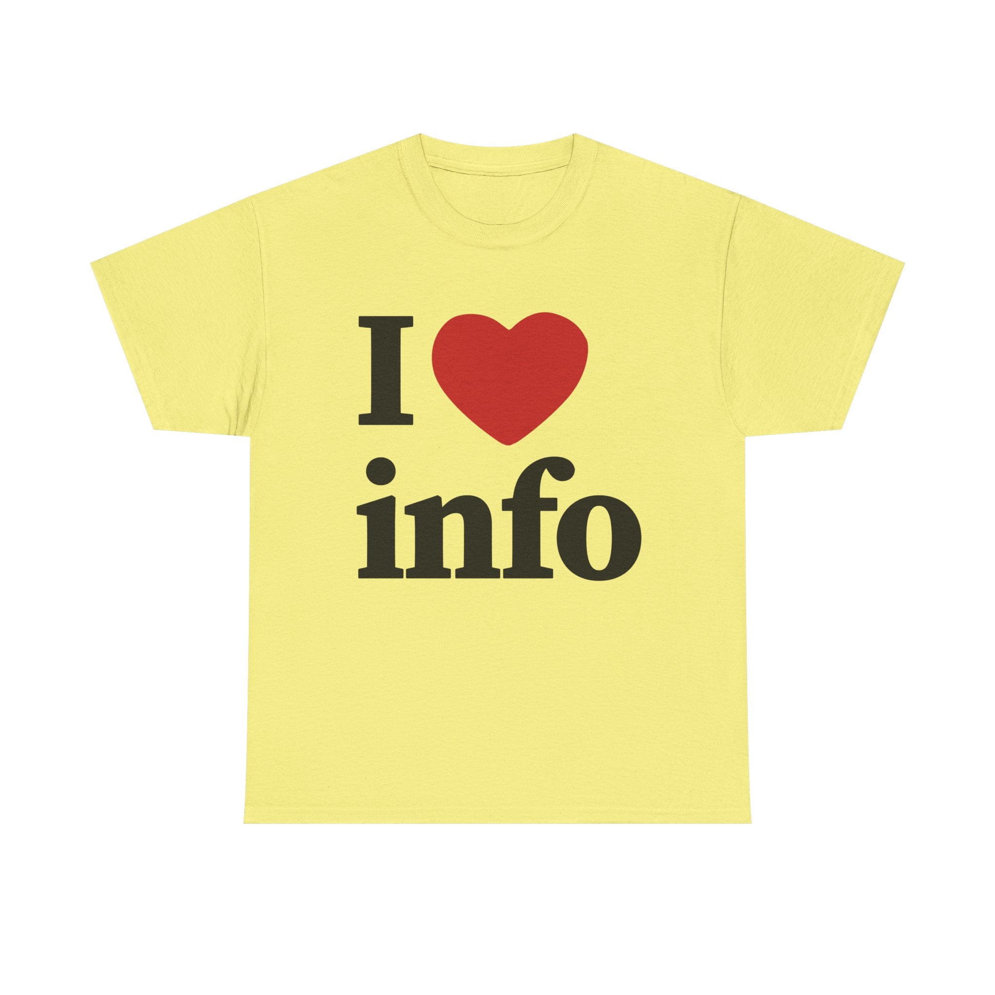I Love Info Unisex Heavy Cotton Tee