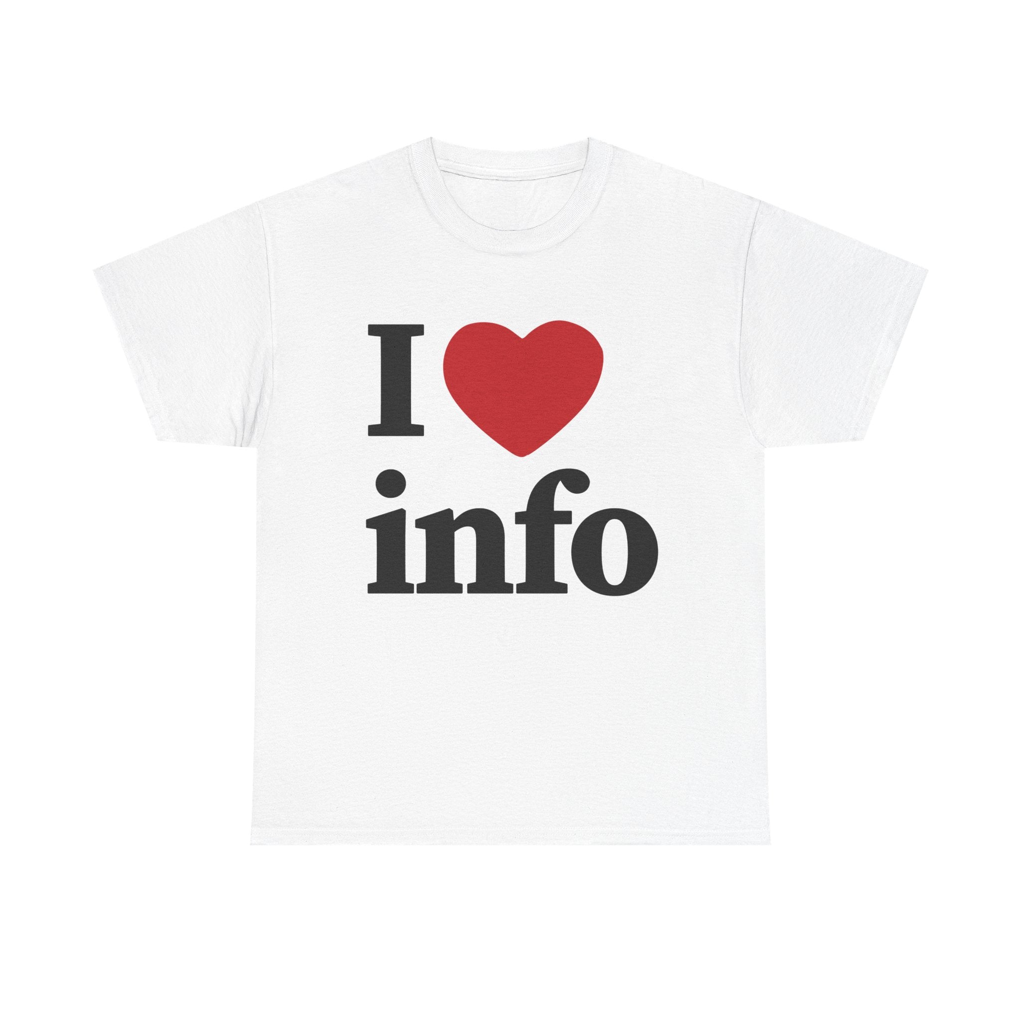I Love Info Unisex Heavy Cotton Tee