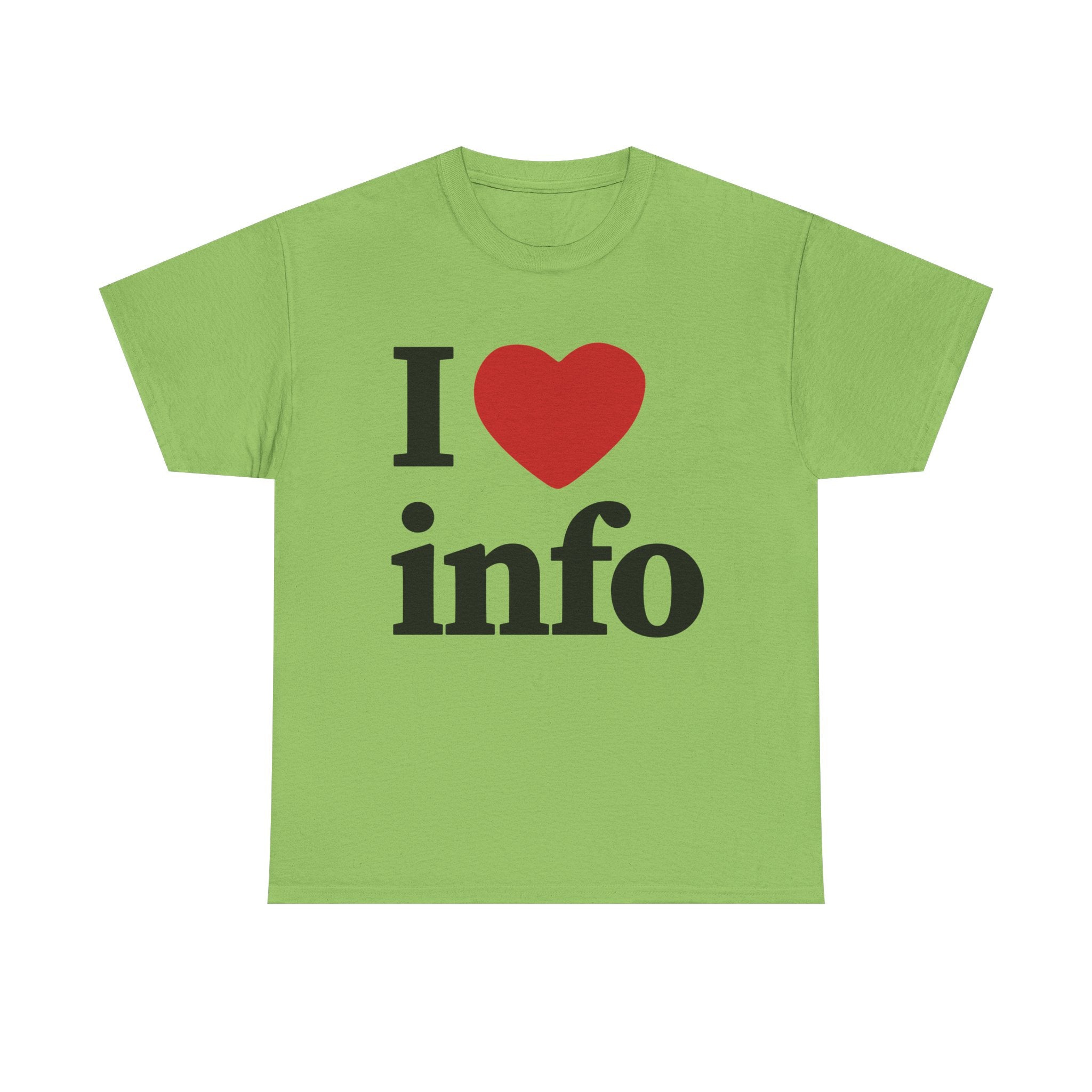 I Love Info Unisex Heavy Cotton Tee